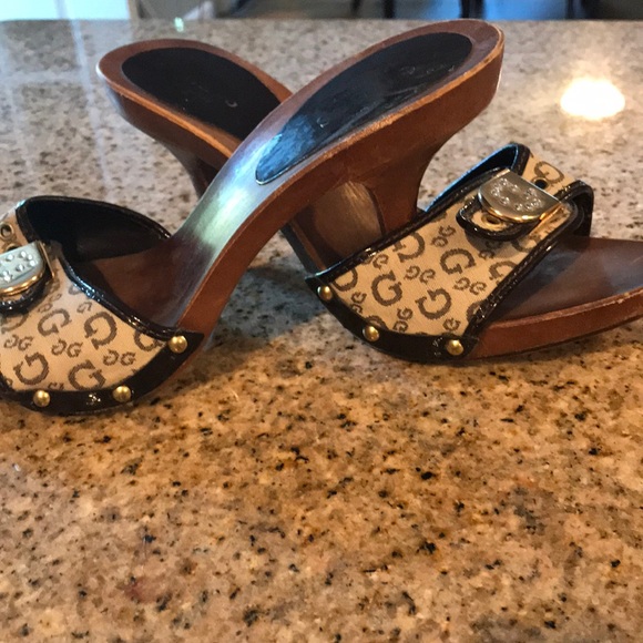 guess wooden heels